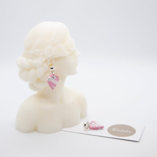 Polymer Clay Heart Earrings | Polymer Clay Earrings | Soulehe