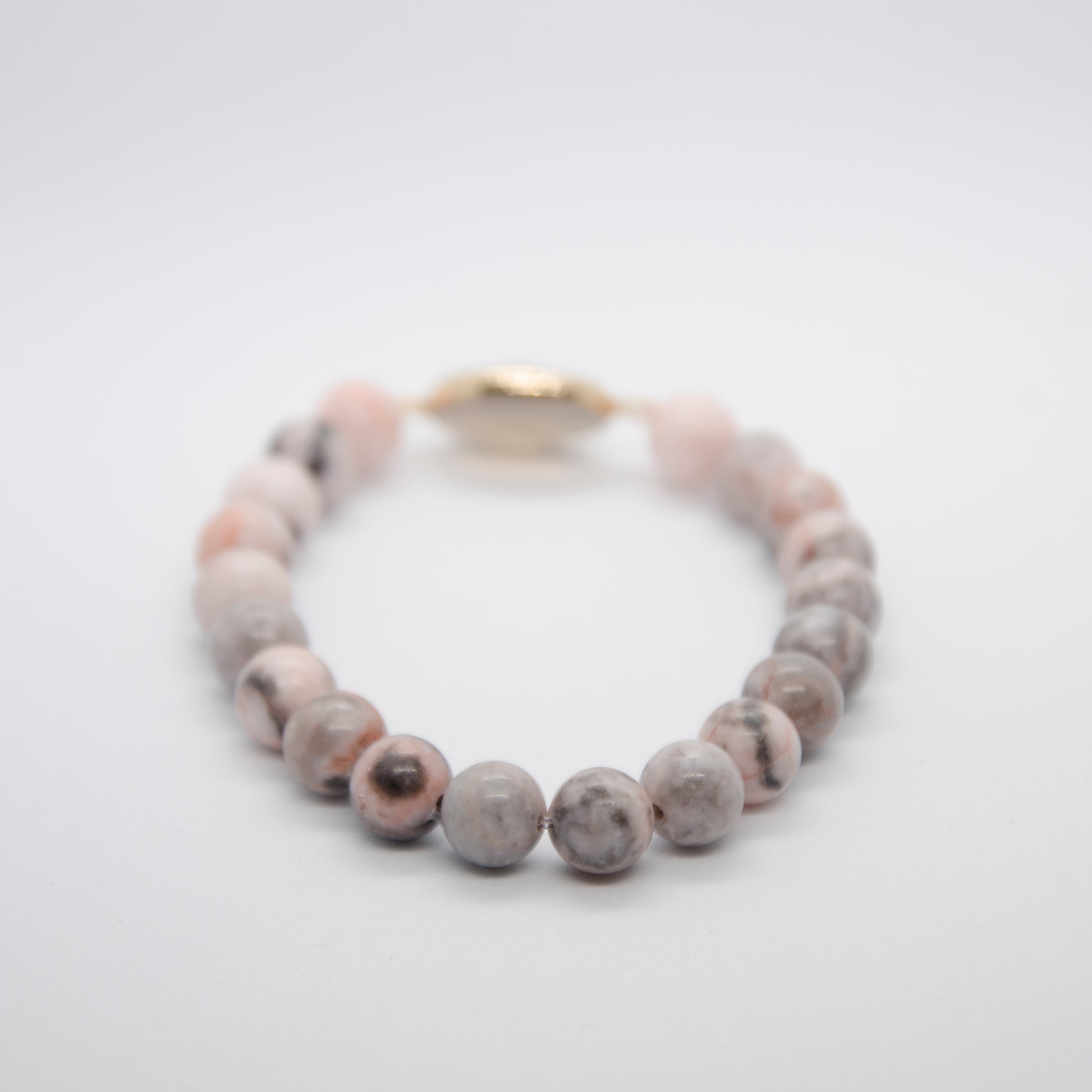 Balance X Understanding • Bracelet • Pink Zebra & Grey Agate | Soulehe