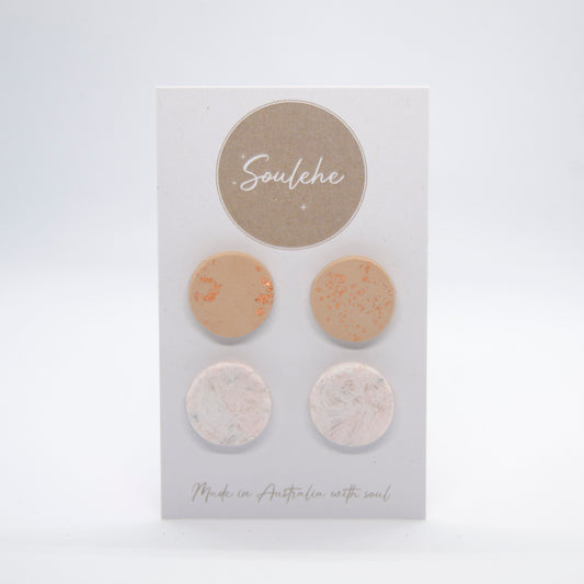 Earrings Polymer Clay & 925 Silver