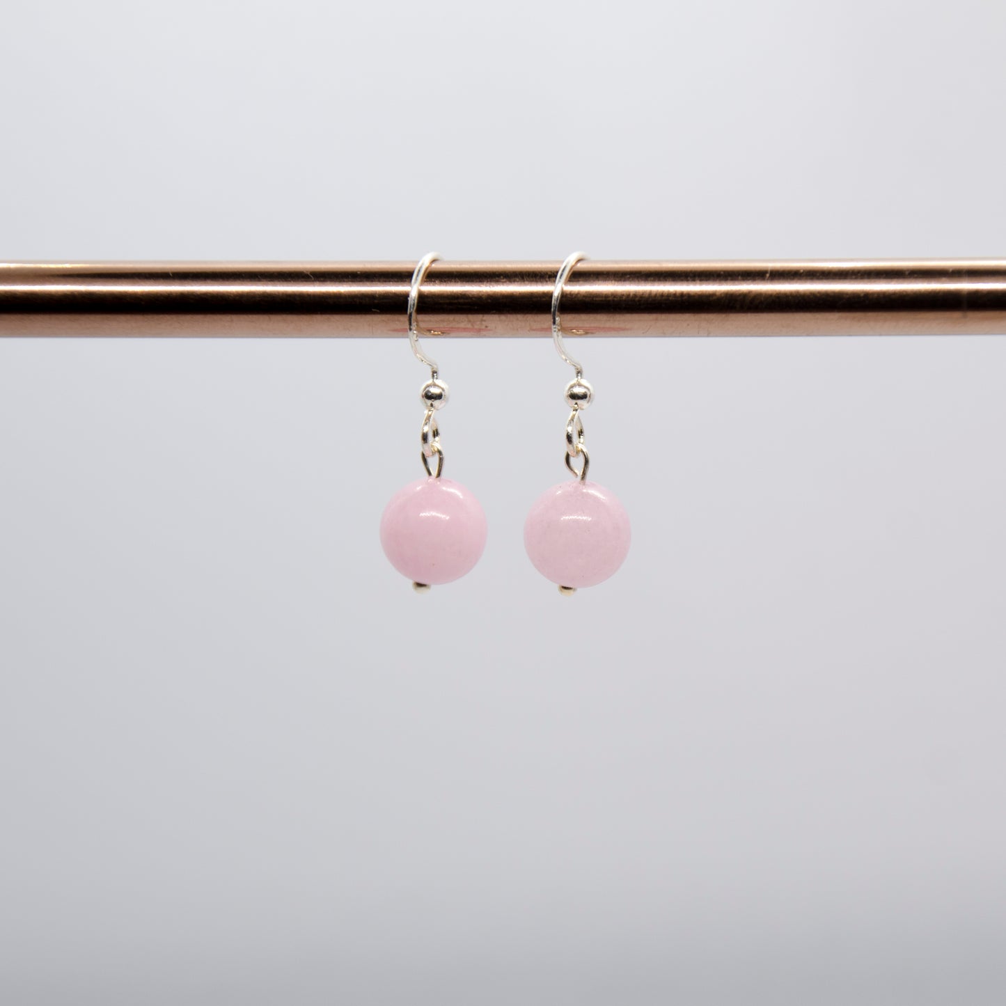 Strawberry Quartz Earrings | Rose Pearl Earrings | Soulehe