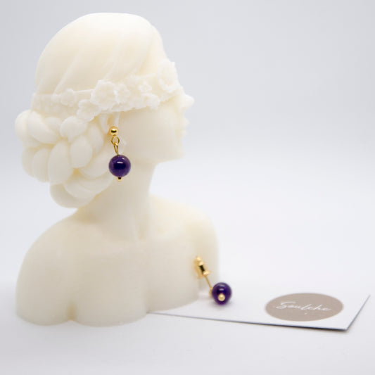 Purple Amethyst Earrings | Women's Amethyst Earrings | Soulehe