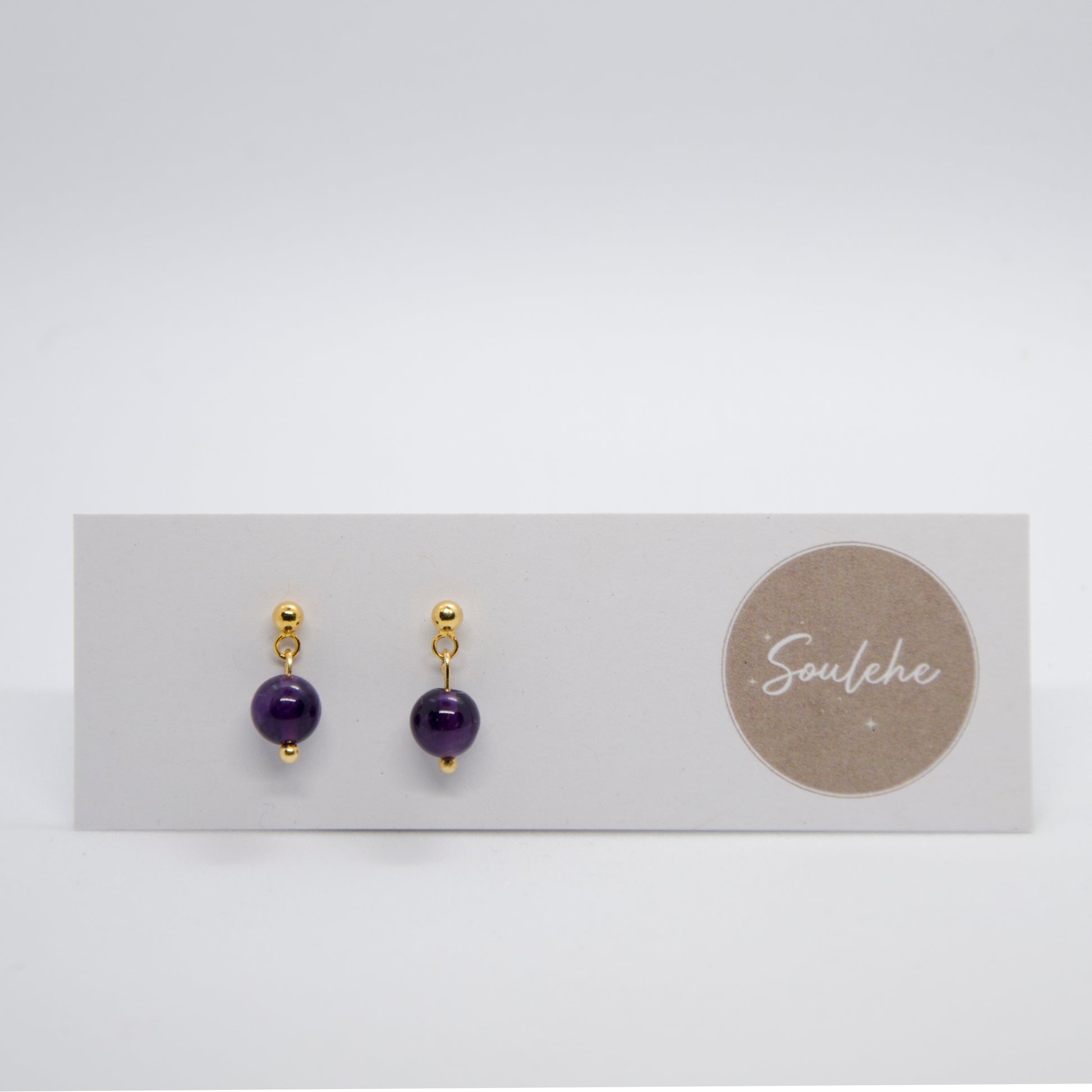 Purple Amethyst Earrings | Women's Amethyst Earrings | Soulehe