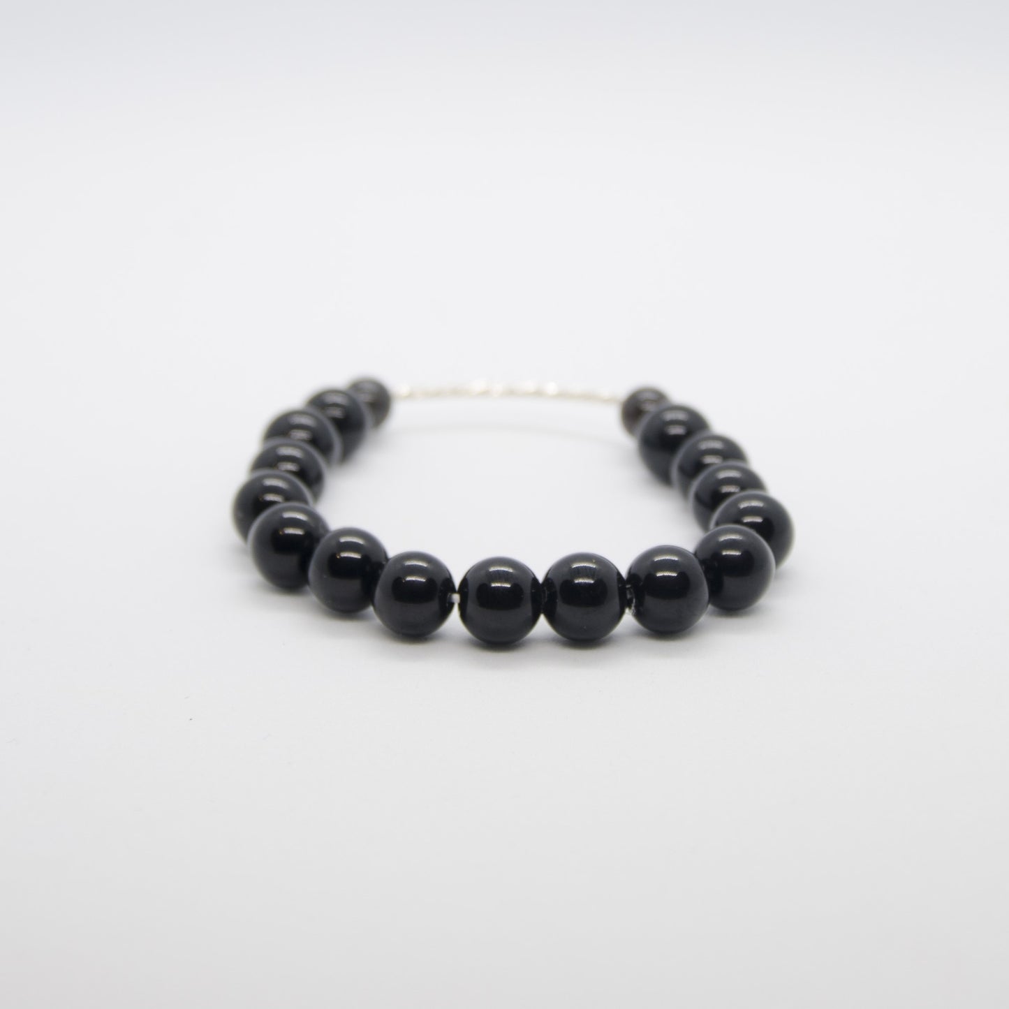 Silver Obsidian Bracelet 