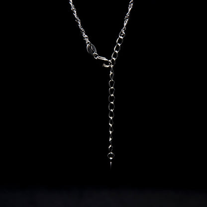Silver Rose Quartz Necklace | Rose Quartz Necklace | Soulehe