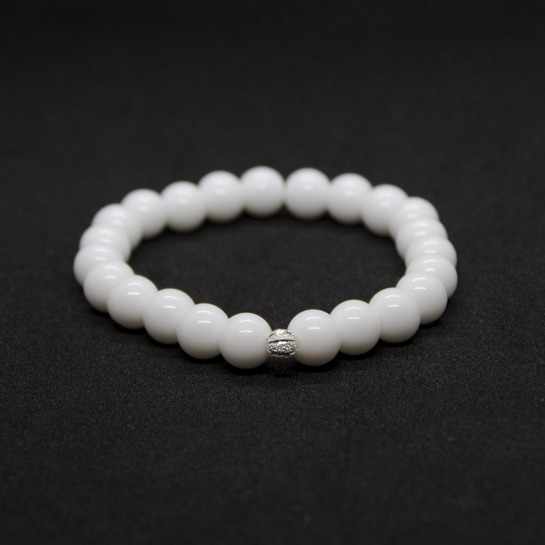 White Agate Stone Bracelet | White Agate Bracelet | Soulehe